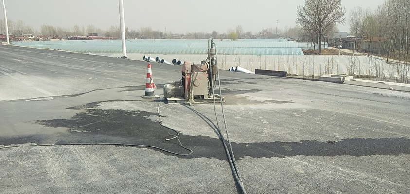 船营道路回填土下沉注浆